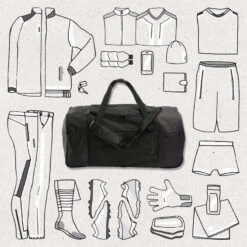 Kipsta Voetbaltas / Sporttas Essentiel 75 Liter Marineblauw -Voetbal Sport Mode voetbaltas sporttas essentiel 75 liter marineblauw 1