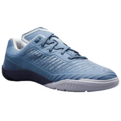 Kipsta Zaalvoetbalschoenen Dames Ginka 500 Blauw/grijs