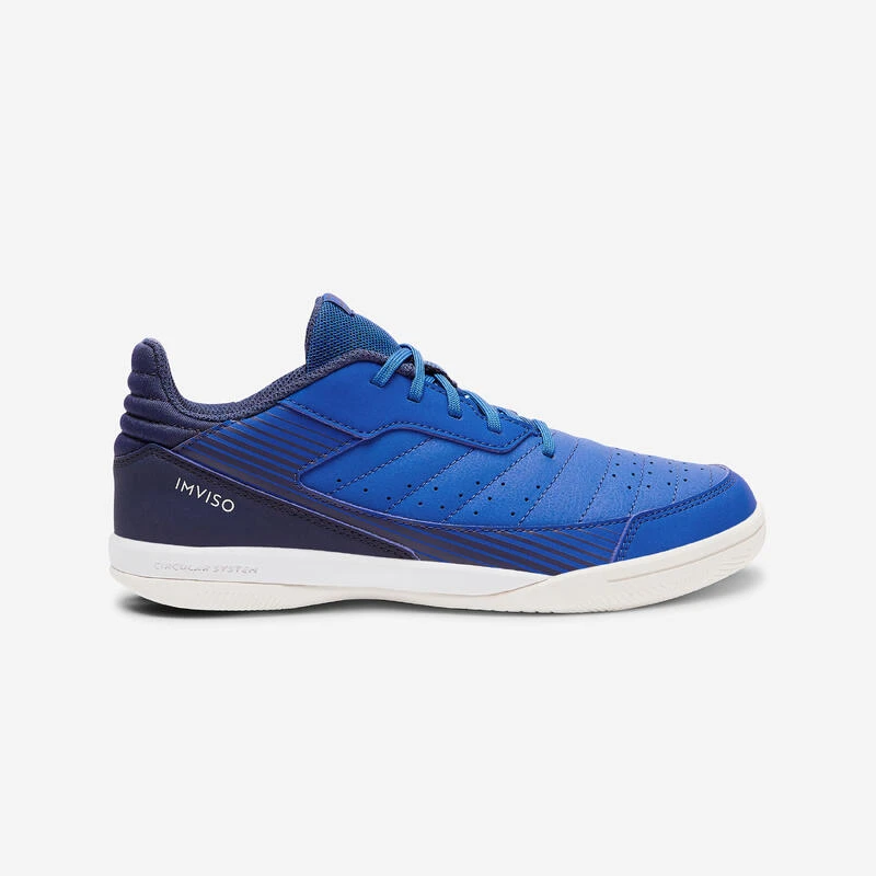 Kipsta Zaalvoetbalschoenen Kind Eskudo 500 Blauw 4 Kipsta Zaalvoetbalschoenen Kind Eskudo 500 Blauw - Afbeelding 2