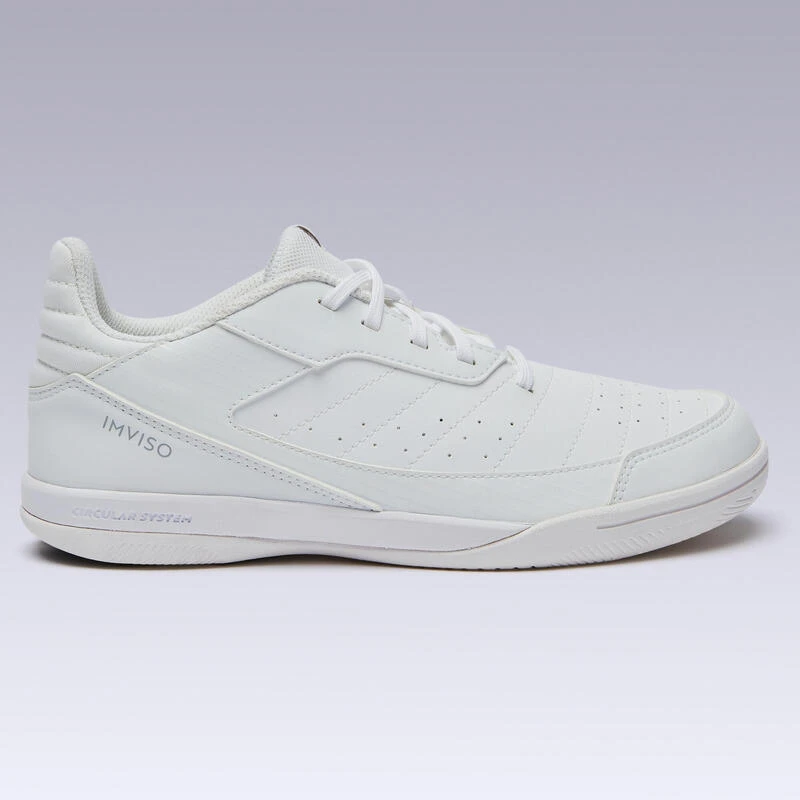 Kipsta Zaalvoetbalschoenen Kind Eskudo 500 Wit 4 Kipsta Zaalvoetbalschoenen Kind Eskudo 500 Wit - Afbeelding 2