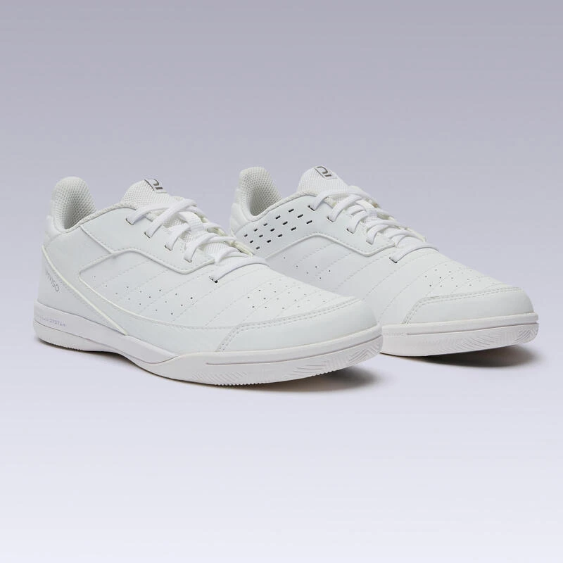 Kipsta Zaalvoetbalschoenen Kind Eskudo 500 Wit 7 Kipsta Zaalvoetbalschoenen Kind Eskudo 500 Wit - Afbeelding 5