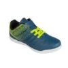 Kipsta Zaalvoetbalschoenen Kind Futsal 100 Klittenband Blauw/groen -Voetbal Sport Mode zaalvoetbalschoenen kind futsal 100 klittenband blauwgroen