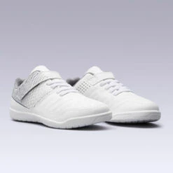 Kipsta Zaalvoetbalschoenen Kind Futsal 100 Klittenband Wit 11 Kipsta Zaalvoetbalschoenen Kind Futsal 100 Klittenband Wit -Voetbal Sport Mode zaalvoetbalschoenen kind futsal 100 klittenband wit 4