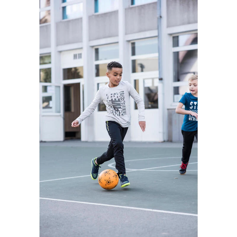 Kipsta Zaalvoetbalschoenen Kind Ginka 500 Donkerblauw 6 Kipsta Zaalvoetbalschoenen Kind Ginka 500 Donkerblauw - Afbeelding 4