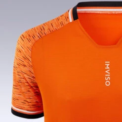 Kipsta Zaalvoetbalshirt Heren Oranje -Voetbal Sport Mode zaalvoetbalshirt heren oranje 2